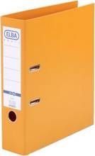 Classeur levier A4 Elba smart Pro+ carton plastifié bord métallique Dos 80mm orange