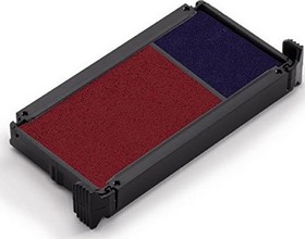 Cassette d'encrage pour tampon Printy 4912 bleu-rouge pack de 2