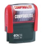 Tampon Formule commerciale Colop Printer 20 rouge COMPTABILISE