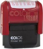 Tampon Formule commerciale Colop Printer 20 rouge LETTRE
