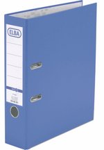 Classeurs à levier A4 ELBA smart plastifié PP-papier bord métal dos 80mm bleu clair