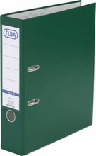 Classeurs à levier A4 ELBA smart plastifié PP-papier bord métal dos 80mm vert