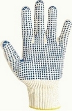 Gants de travail unigrip polyamide/coton 6620 Taille 8 blanc-bleu