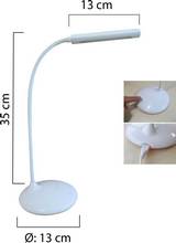 Lampe de bureau LED sans fil nomade NELLY 5,6 watt variateur blanc