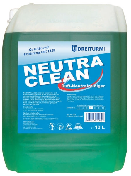 Nettoyant sans parfum neutre  NEUTRA CLEAN 10 litres