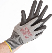 Gant protection anti-coupures CUT SAFE fibre spéciale paume et doigts enduits PU taille L