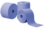 Rouleau papier nettoyant, 3 couches, bleu