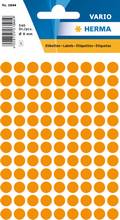Etiquettes universelle ronde diamètre 8 mm orange fluo 540pcs