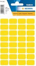 Etiquettes universelles 12x19mm jaune 160 pcs