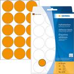 Etiquettes universelles rondes orange fluo diamètre 32 mm 360 pcs