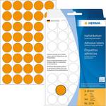 Etiquettes universelles rondes orange fluo diamètre 19 mm 960 pcs