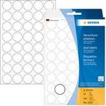 Etiquettes fermoirs inscription manuel transparente ronde diam 19mm 640 pcs