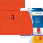 Etiquettes classeur large et courte amovibles A4 61x192mm papier mat opaques rouge 80 pcs