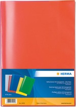 Protège-cahiers, format A4, en PP, rouge transparent