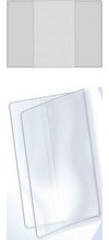 Pochette protection PP 14/100éme transparentes 2 volets A7 80x113mm