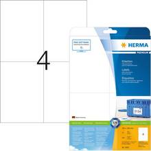 Etiquettes universelles premium 105 x 148 mm blanc boite de 100 sur 25 feuilles A4