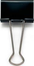 Pince double clip largeur 41mm écartement 17mm acier inoxydable noir boite de 10