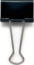 Pince double clip largeur 50mm écartement 23mm acier inoxydable noir boite de 10