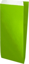Pochettes cadeau papier kraft vergé 50g L180mmxH320mm vert lime par 250