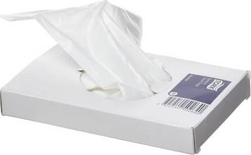 Sachet hygiénique en HDPE pour distributeur de sachets hygiéniques TORK blanc par 25