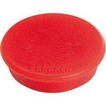 Aimant diamètre 13 mm force adhésive 100 g par 10 rouge