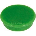 Aimant diamètre 13 mm force adhésive 100 g par 10 vert