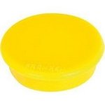 Aimant diamètre 13 mm force adhésive 100 g par 10 jaune