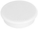 Aimant diamètre 24 mm force adhésive 300 g par 10 blanc