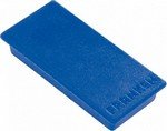 Aimants rectangulaires L50xP23mm force adhésive 1000g bleu par 10