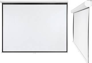 Toile de projection déroulable X-traLine format 4:3 pour mur et plafond L2400xH1800mm