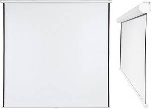 Toile de projection déroulable X-traLine format 1:1 pour mur et plafond L2400xH2400mm