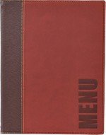 Protège-menus Trendy A5 L180xH250mm similicuir bordeaux