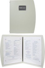 Protège-menus flexible Rio menu A4 L250xH340mm blanc