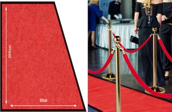 Tapis anti-salissures Securit 900x2000mm rouge