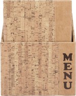 Protège-menus design Cork A4 L240xH340mm beige boîte de 10