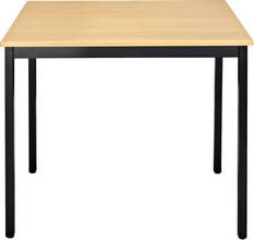 Table réunion Modulaire rectangulaire 70x60cm plateau hêtre/pieds noir