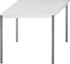 Table réunion Modulaire rectangulaire 160x80cm plateau gris/pieds gris