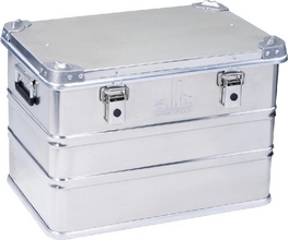 Caisse de transport aluminium 240 litres argent