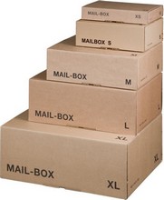 Carton d'expédition Mail Box M L336xP251xH110mm pour A4 marron