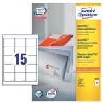 Etiquettes multi-usages 64 x 50 mm boite de 1500 sur 100 feuilles A4