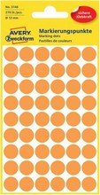 Pastilles adhésives diamètre 12 mm pochette de 270 orange fluo