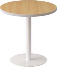 Table basse ronde easyDesk diamètre et hauteur 600 mm hêtre/blanc