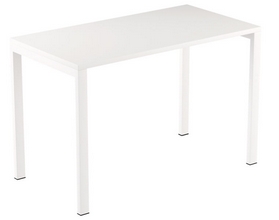 Bureaux compact easyDesk L1140xP600xH750mm Blanc-blanc