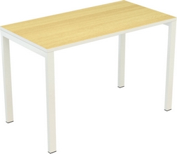 Bureaux compact easyDesk L1140xP600xH750mm Hêtre-blanc