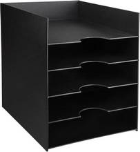 Blocs 5 cases pour format 24x32cm hauteur 56mm L258xP325xH318mm noir