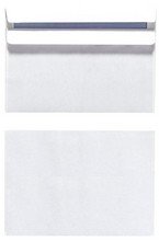 Enveloppes blanche 114x162mm C6 75g autocollantes par 25 sous film