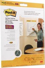 Post-it Meeting-Charts 60,9 x 50,8 cm blanc 2 blocs 20 feuilles