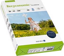 Papier multifonction Recyconomic recyclé A3 80g blanC mat ISO 70 500 feuilles