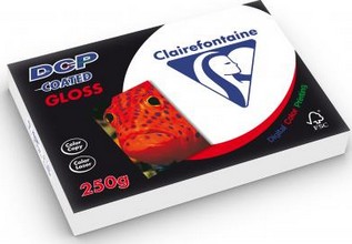 Papier A3 250g blanc DCP coated Gloss pour laser ramette 125 feuilles