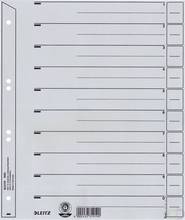 Intercalaires A4 10 onglets découpables carton rigide 200g gris par 25